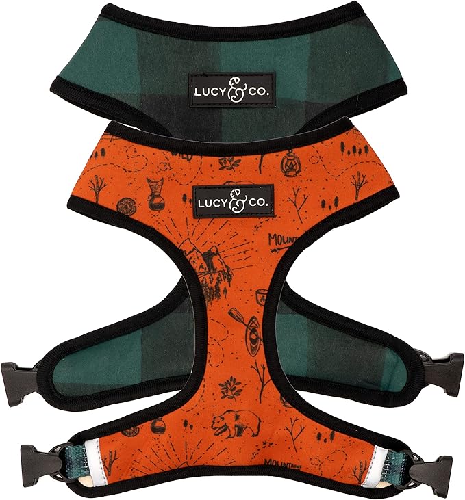 Cute Reversible Dog Harness Walking Halter for Medium Dogs