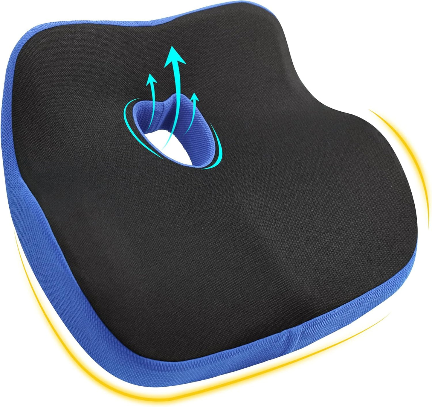 Ergonomic Memory Foam Car Seat Cushion for Pain Relief