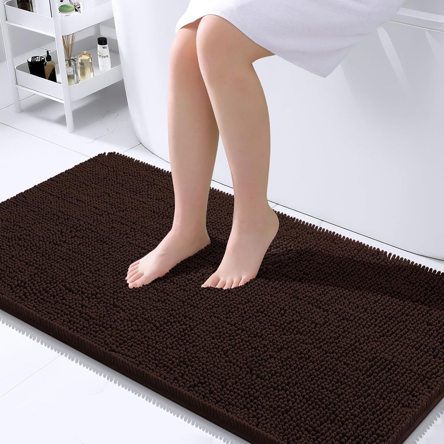 OLANLY Extra Soft Chenille Bath Rugs for Ultimate Comfort