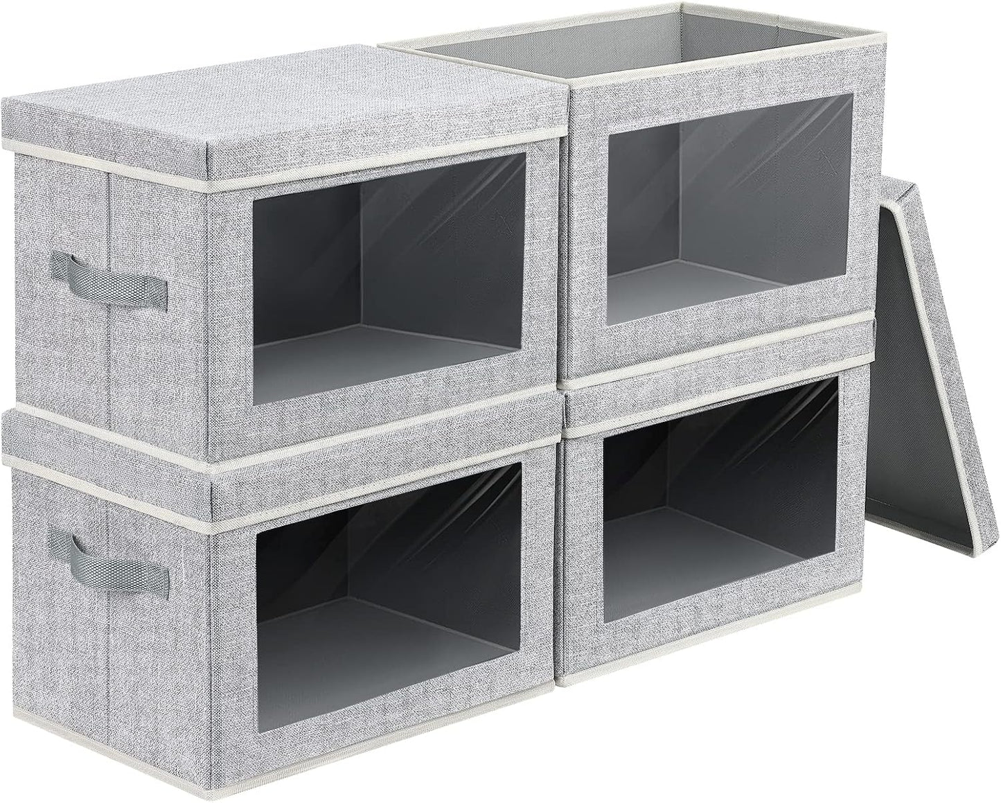 Fabric Storage Bins with Lids for Efficient Home Organization