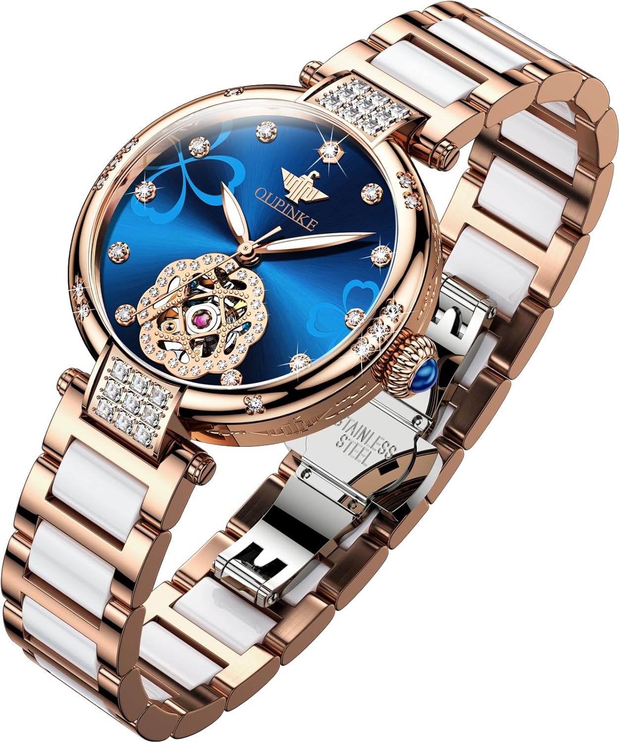 OUPINKE Diamond Automatic Watch - Elegant & Waterproof!
