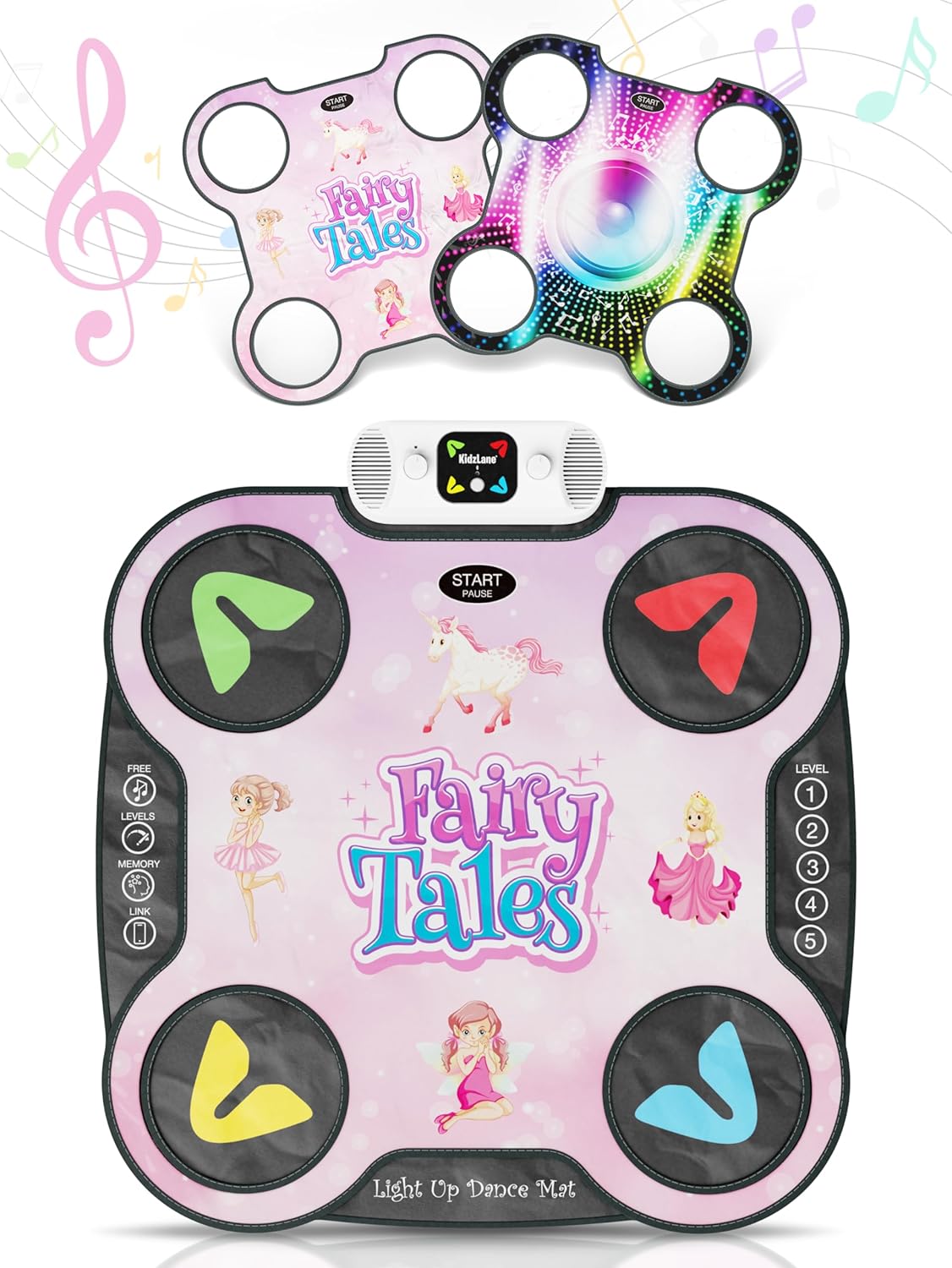 Kidzlane Light Up DJ Dance Mat for Kids - Fun Arcade Games