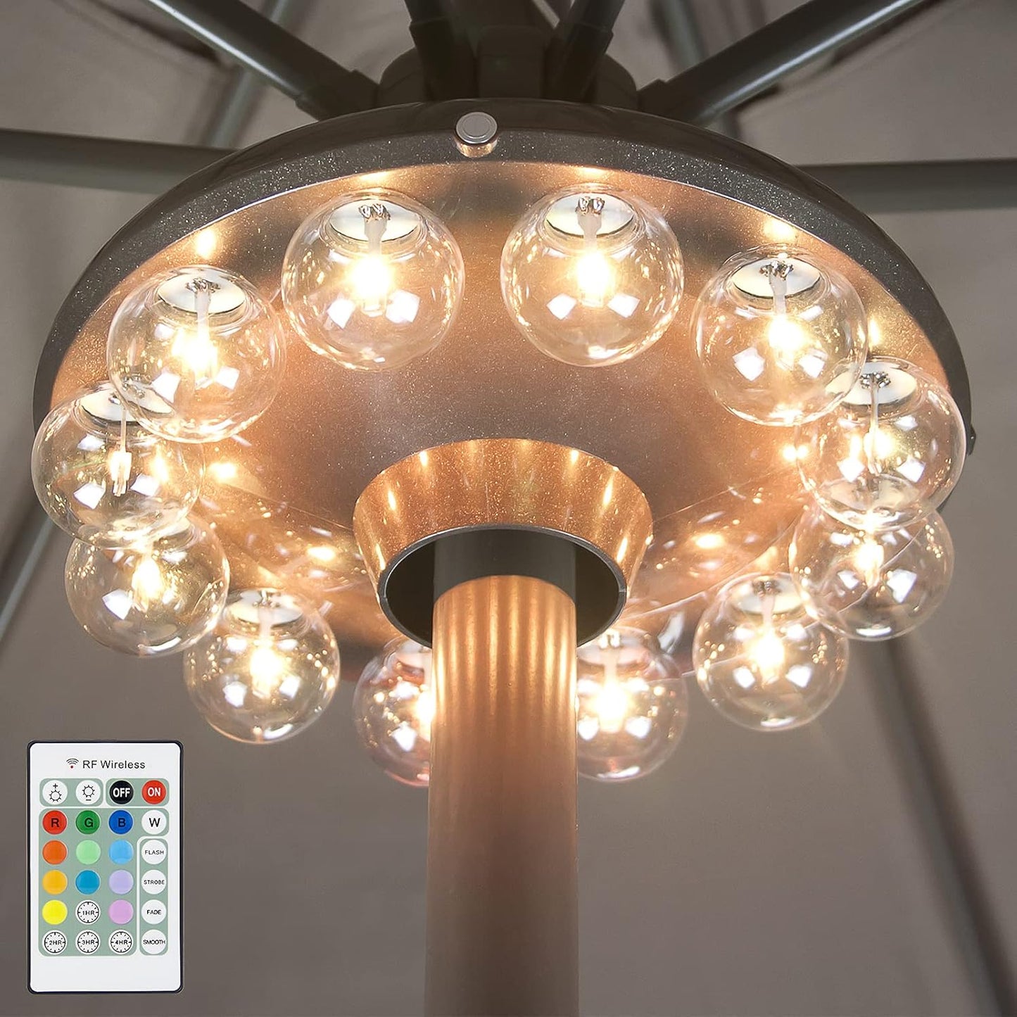 BIGMONAT Battery Operated Hanging Lights for Outdoor Umbrellas