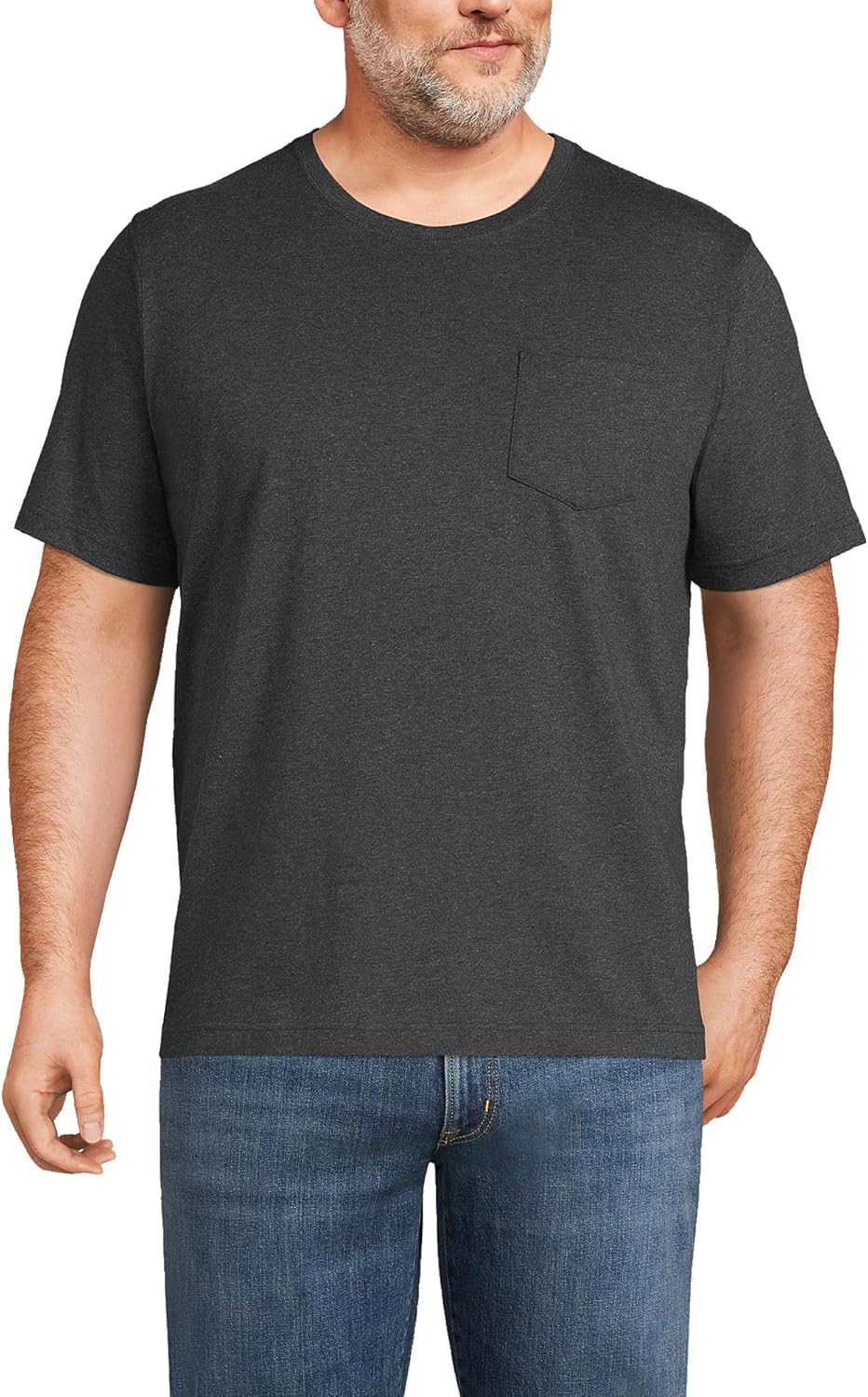 Lands' End Men's Super-T Short Sleeve T-Shirt with Pocket Review