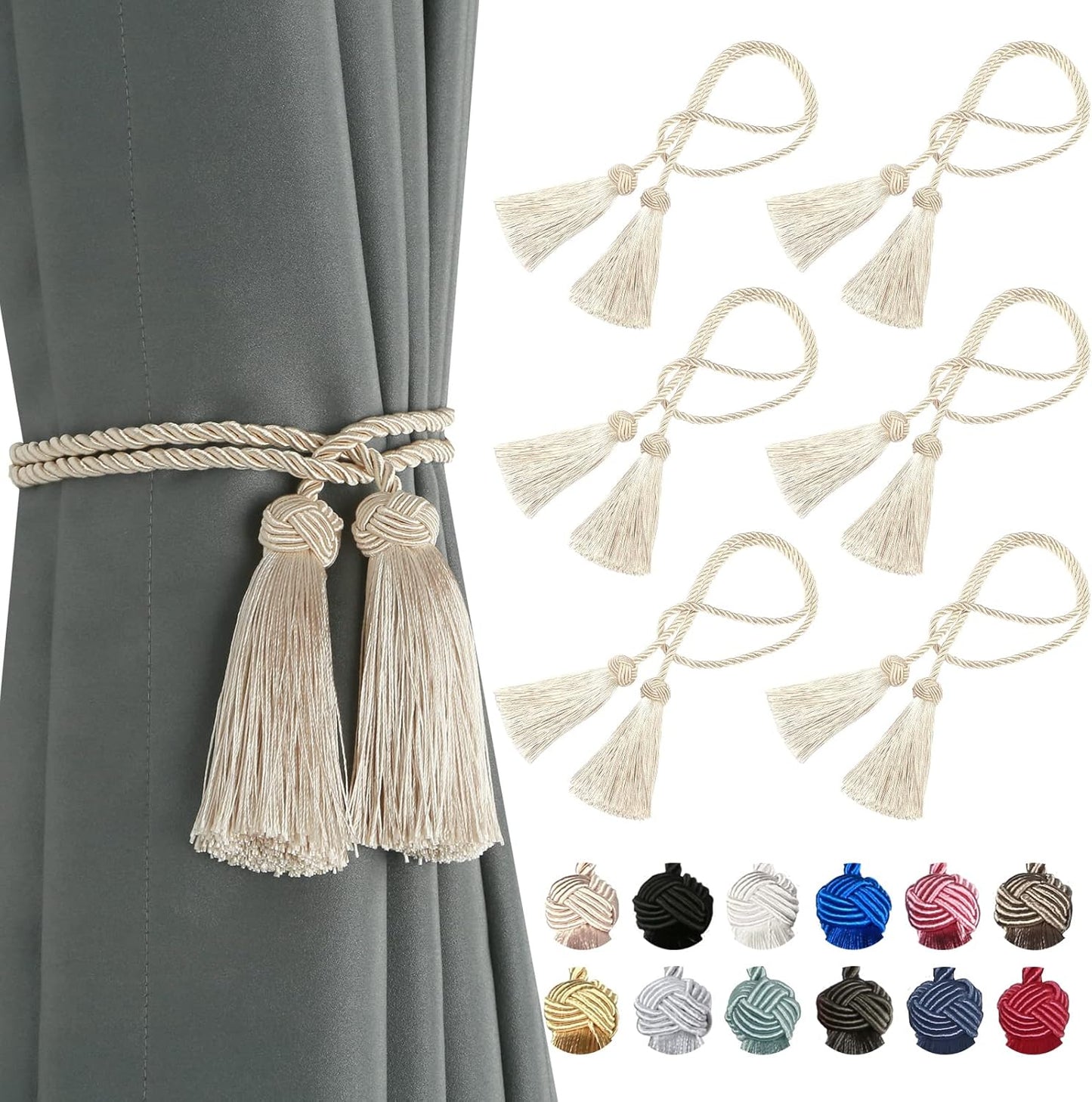 Handmade Tassel Tiebacks - Instant Curtain Elegance!