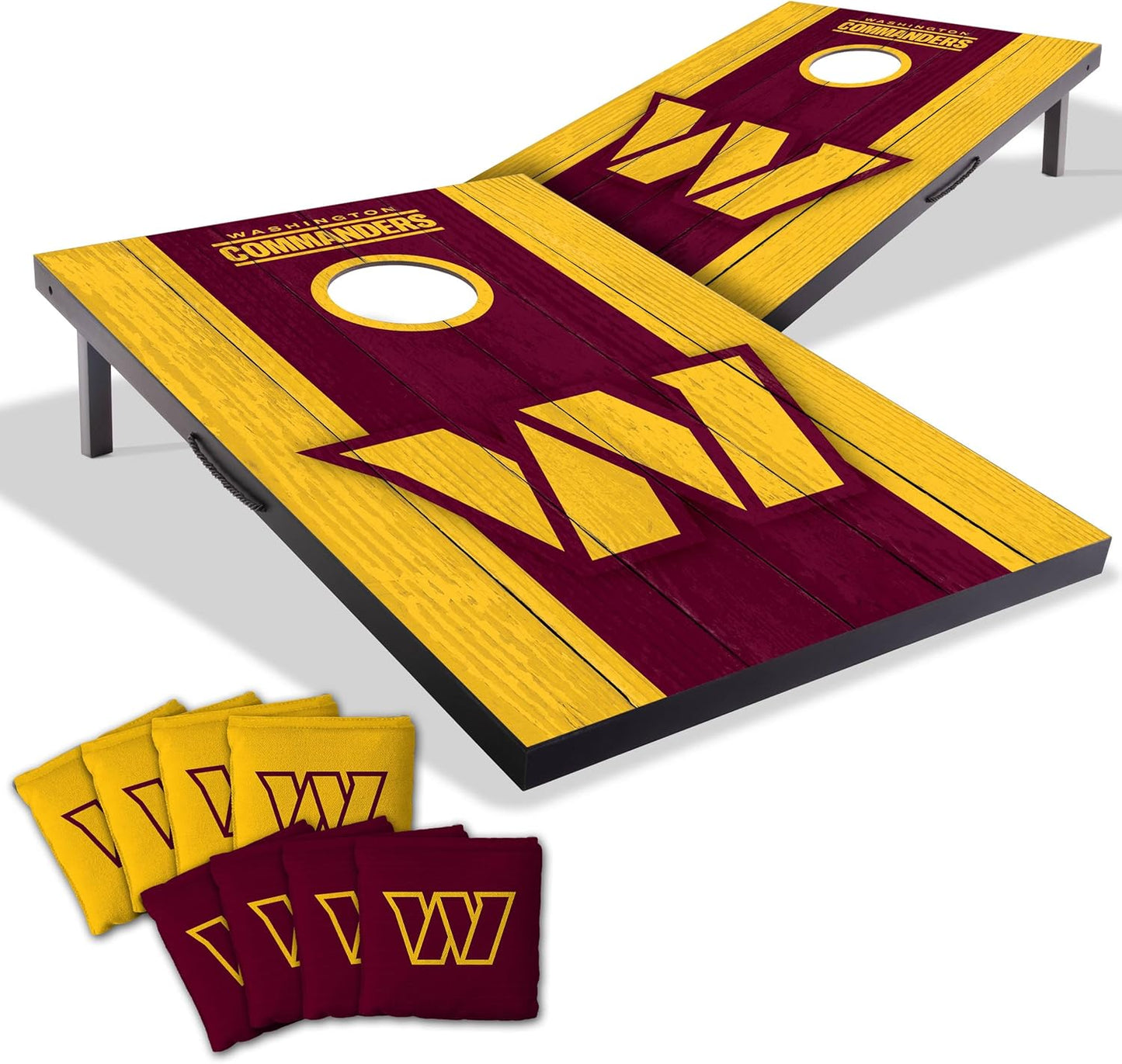YouTheFan NFL Portable Cornhole Game with Logo Bags for Fun