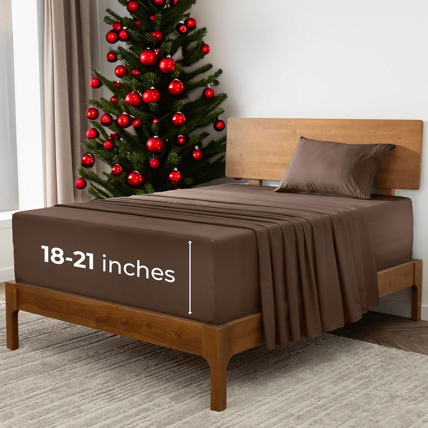 Mellanni Extra Deep Twin XL Sheets - Hotel Luxury Bedding Set