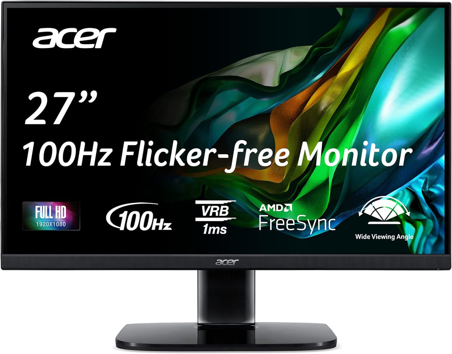 Acer 27 Full HD Gaming Monitor | AMD FreeSync | 100Hz Refresh | 1ms VRB
