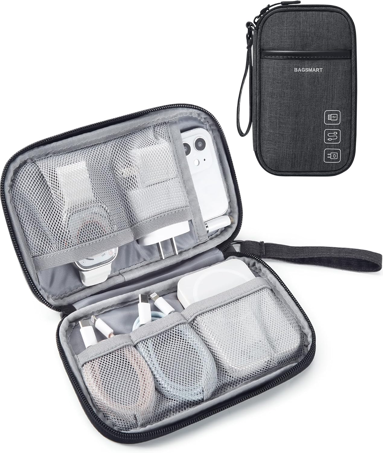 Travel Tech Organizer - Keep Cables Tangle-Free!