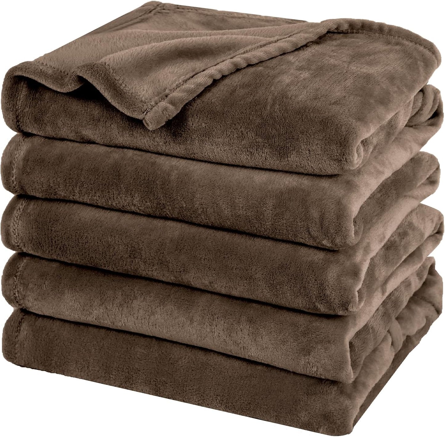 Oversized King Fleece Blanket 120in x 120in for All Seasons