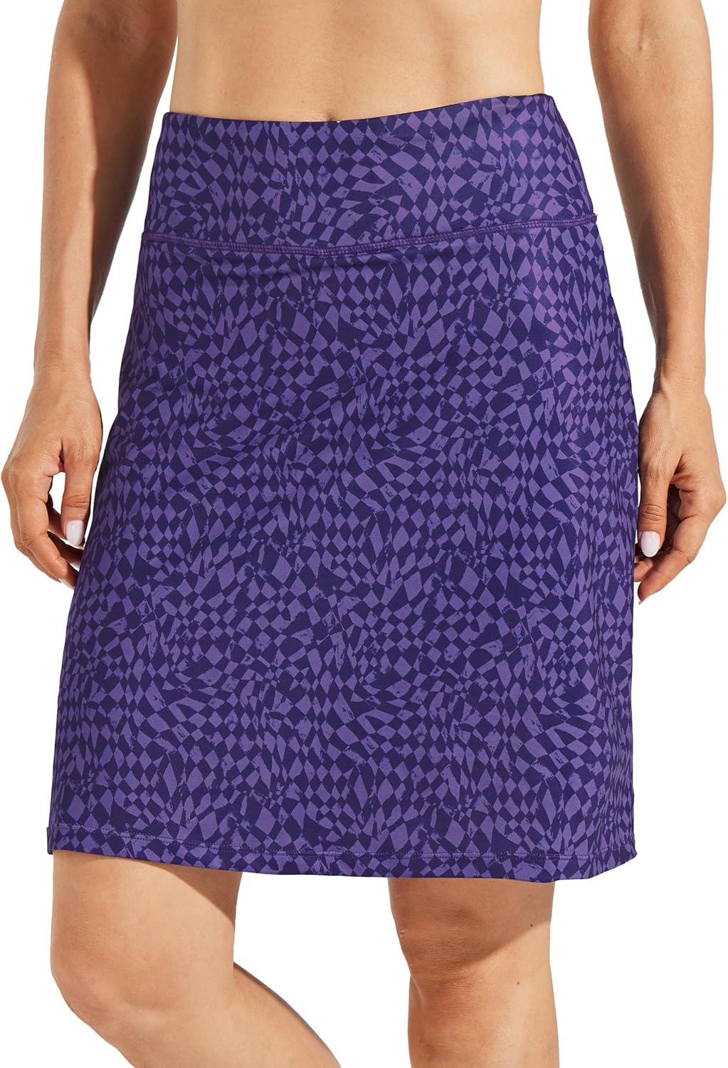 Willit Women's Knee Length Skorts with Pockets for Activewear