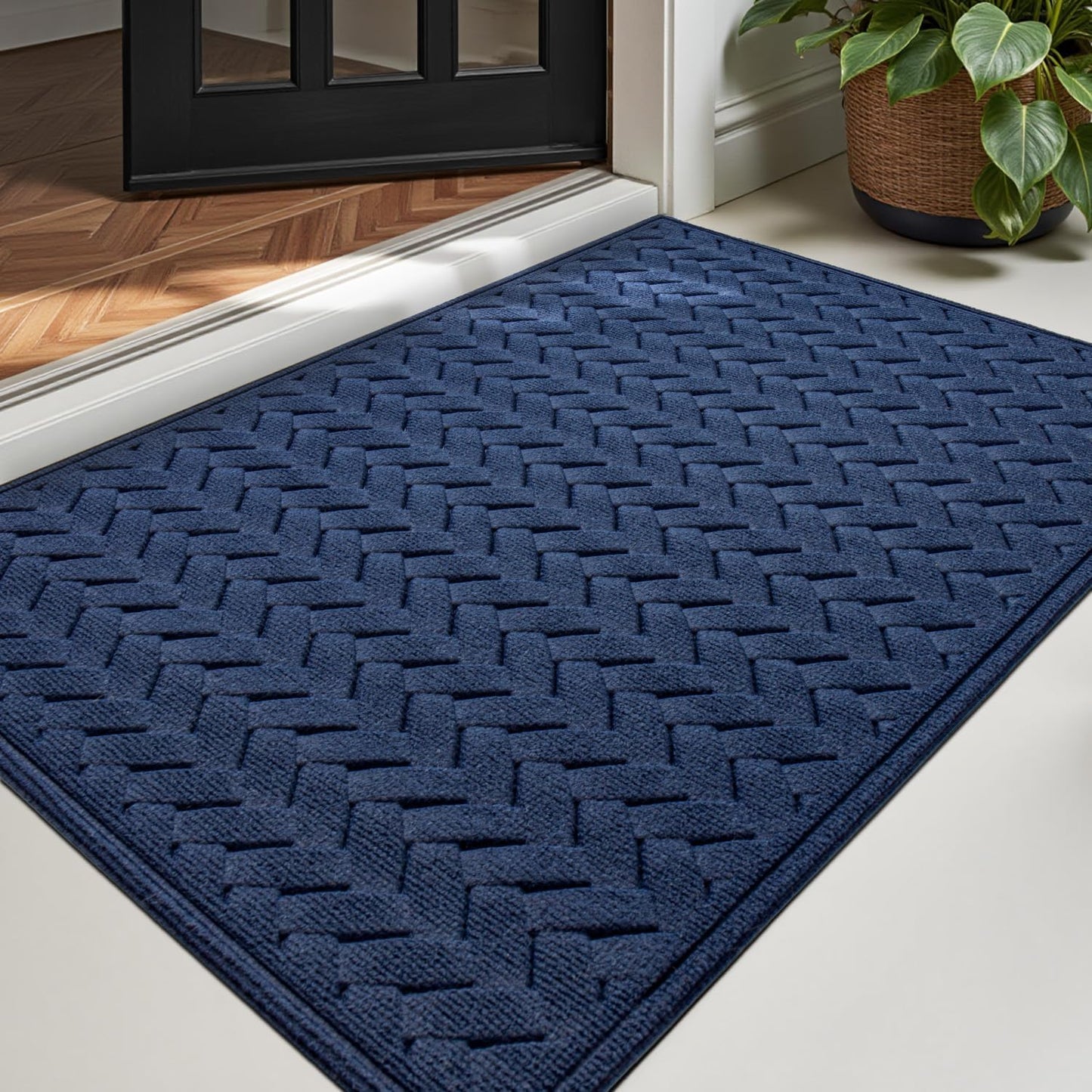 DEXI Non Slip Dirt Trapper Entry Mat for Indoor and Outdoor Use