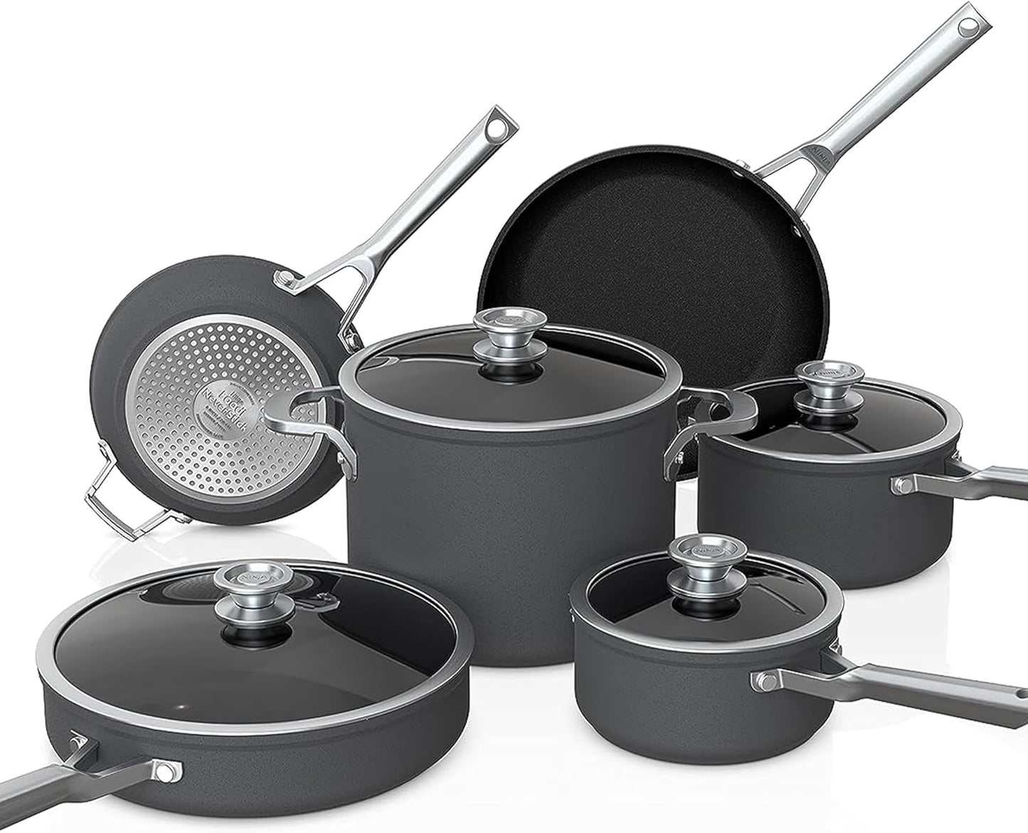 Ninja NeverStick Premium 10 Piece Cookware Set for Every Kitchen