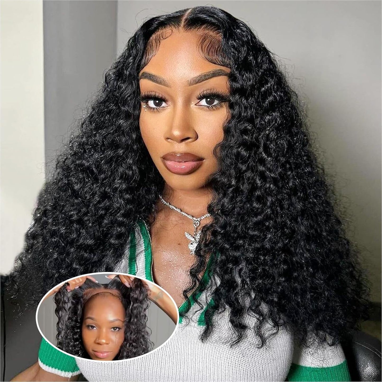 Curly BOB Wig Human Hair 200 Density 5x5 HD Lace Closure