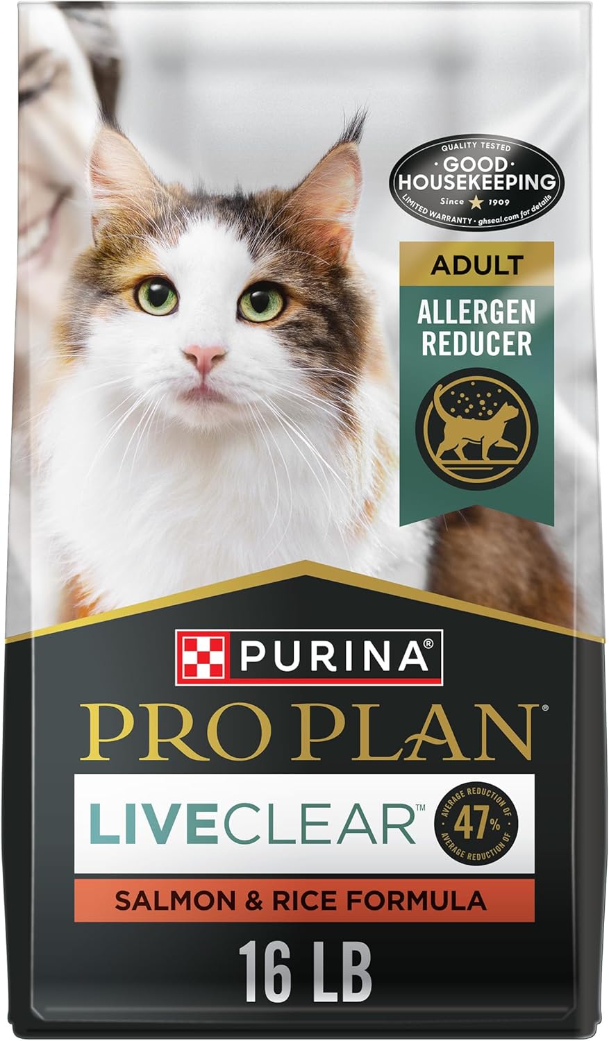 Purina Pro Plan LiveClear Cat Food Reduces Allergens Effectively