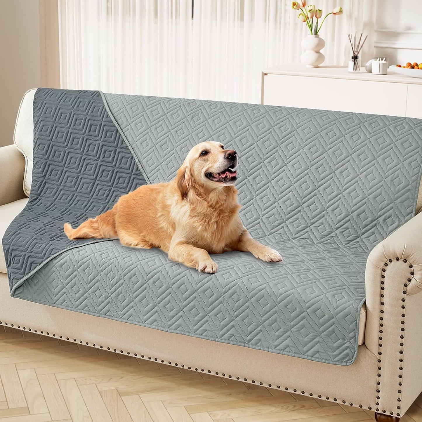 Waterproof Dog Blanket for Pets - Soft, Reversible & Washable