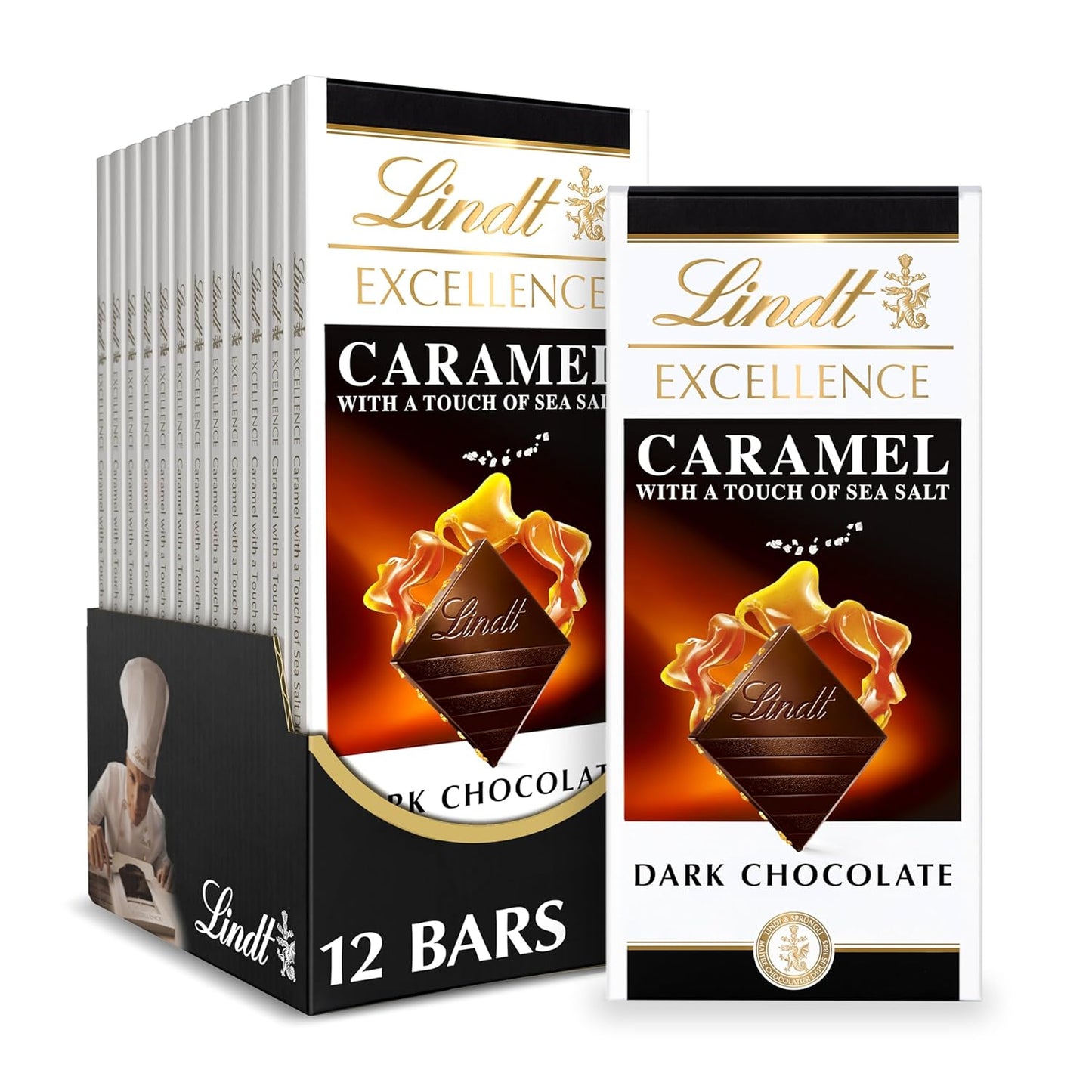 Lindt EXCELLENCE Caramel Sea Salt Dark Chocolate Bar Review