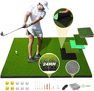 Pro Thickened Golf Mat Set - Premium Indoor/Outdoor Training