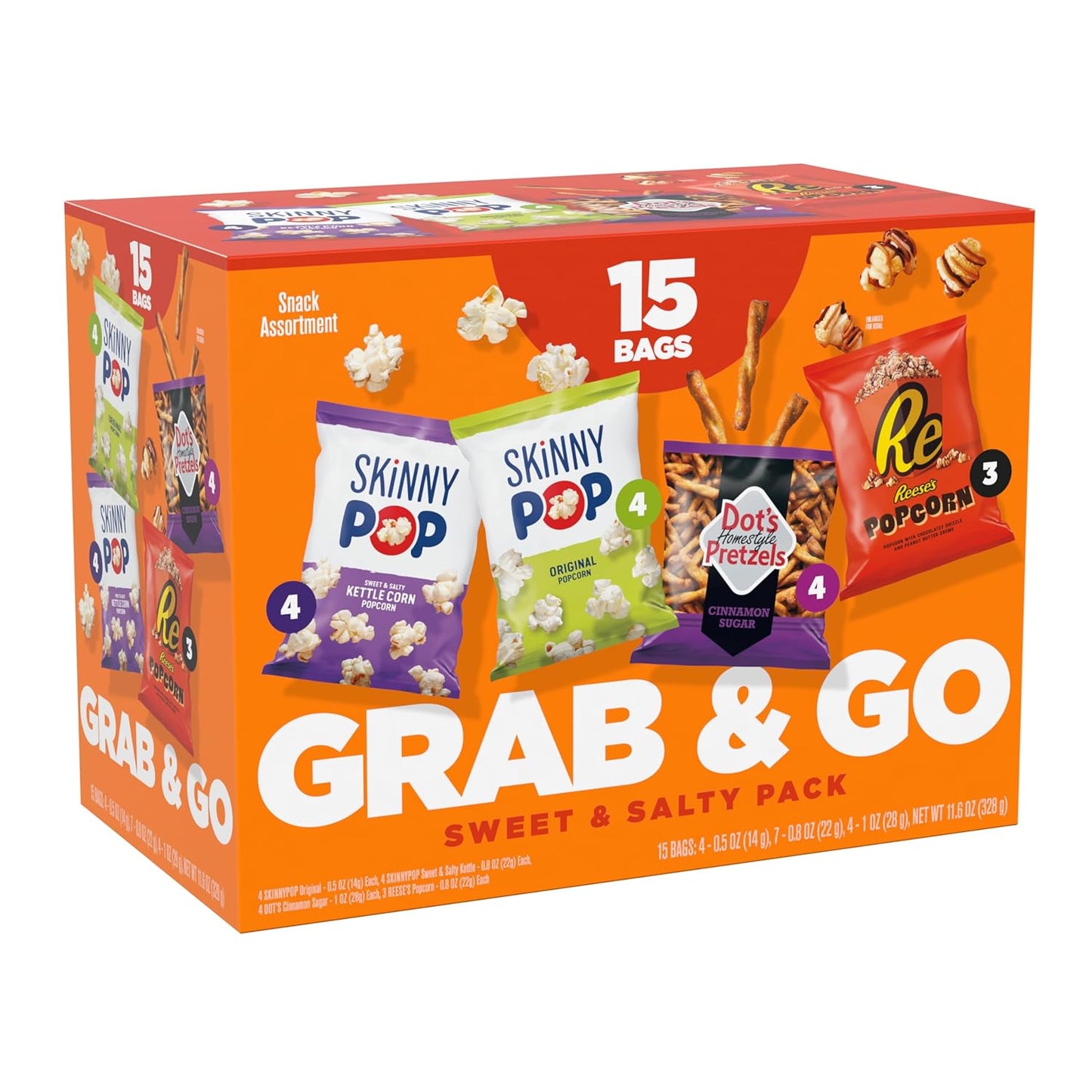 Delightful Snack Variety Pack - SkinnyPop & Reese's Popcorn