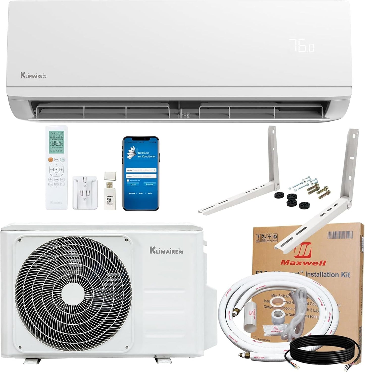 Efficient 9K BTU Hyper Heat Mini Split A/C