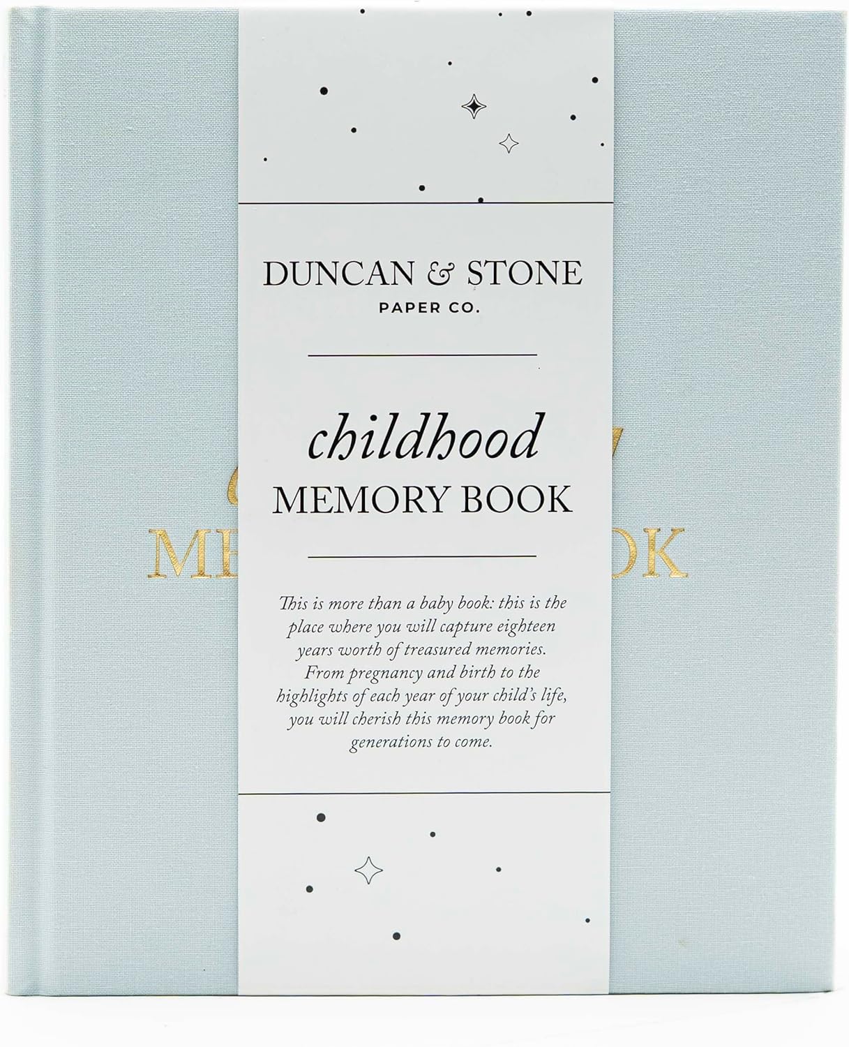 Childhood Memory Book for Kids - Elegant Keepsake Journal
