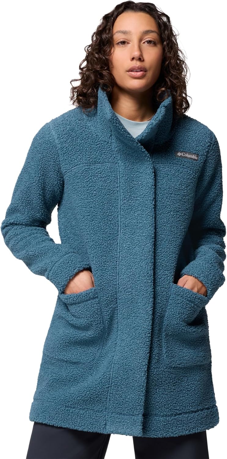 Columbia Women's Panorama Long Jacket: Cozy Sherpa Fleece Style