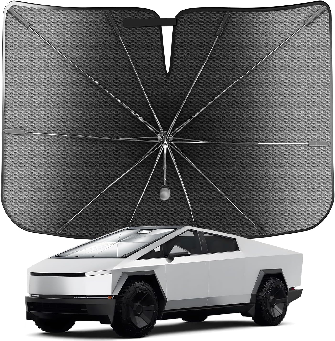 Epltion Portable Cybertruck Windshield Sunshade Umbrella