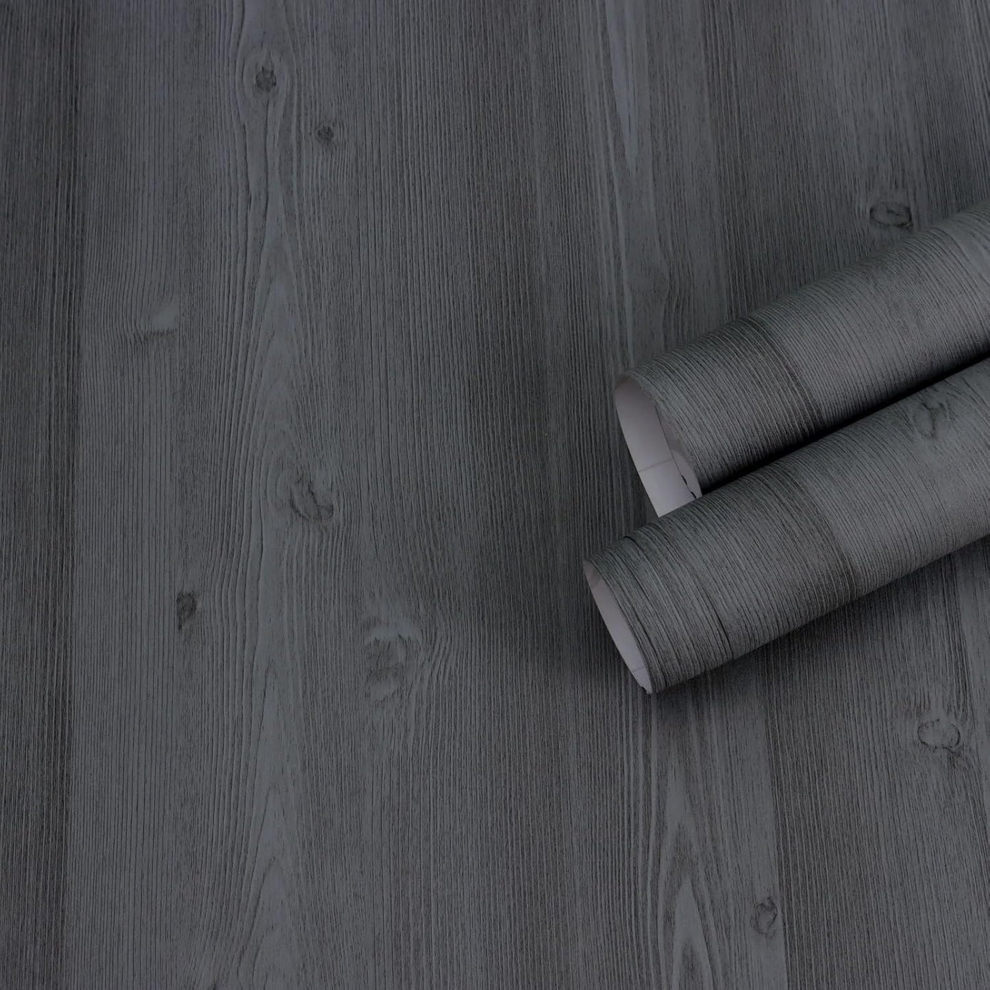 LiKiLiKi Gray Wood Grain Contact Paper for Stylish Decor