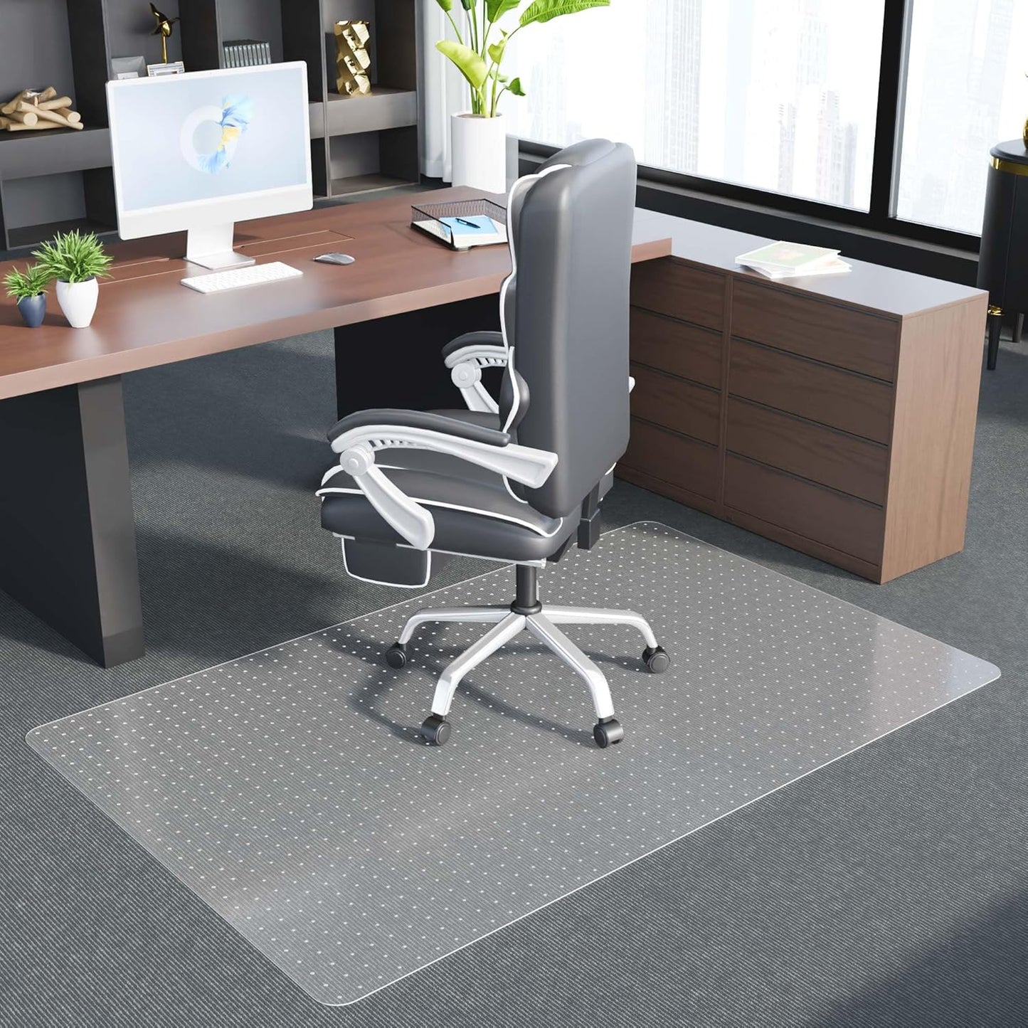 Office Chair Mat for Carpet - Clear Thick Desk Chair Mat