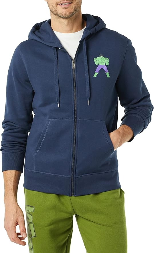 Disney Marvel Star Wars Men's Fleece Full-Zip Hoodie Sweatshirt
