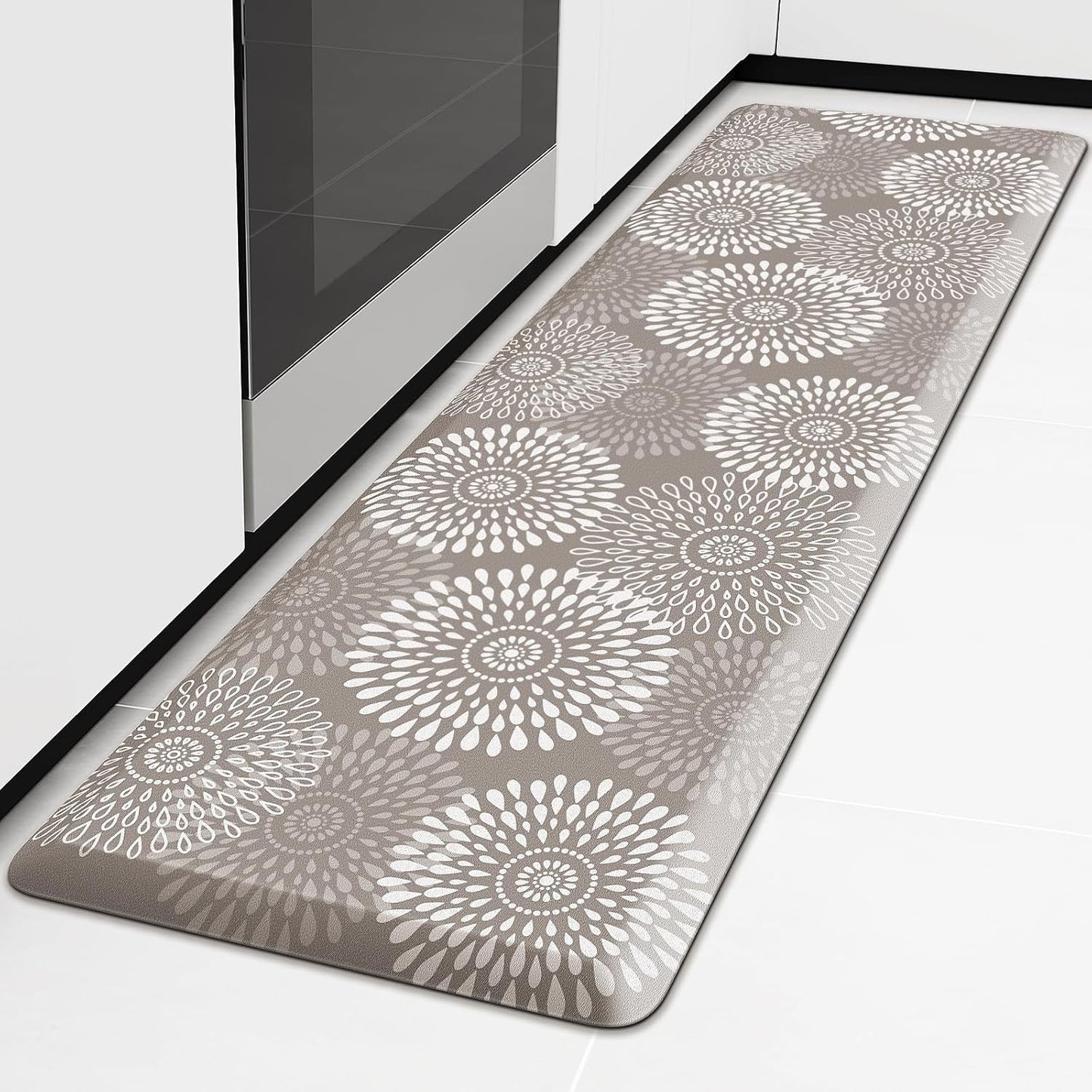 Cushioned Anti-Fatigue Kitchen Mat Waterproof Non-Slip 17.3ft x 60ft