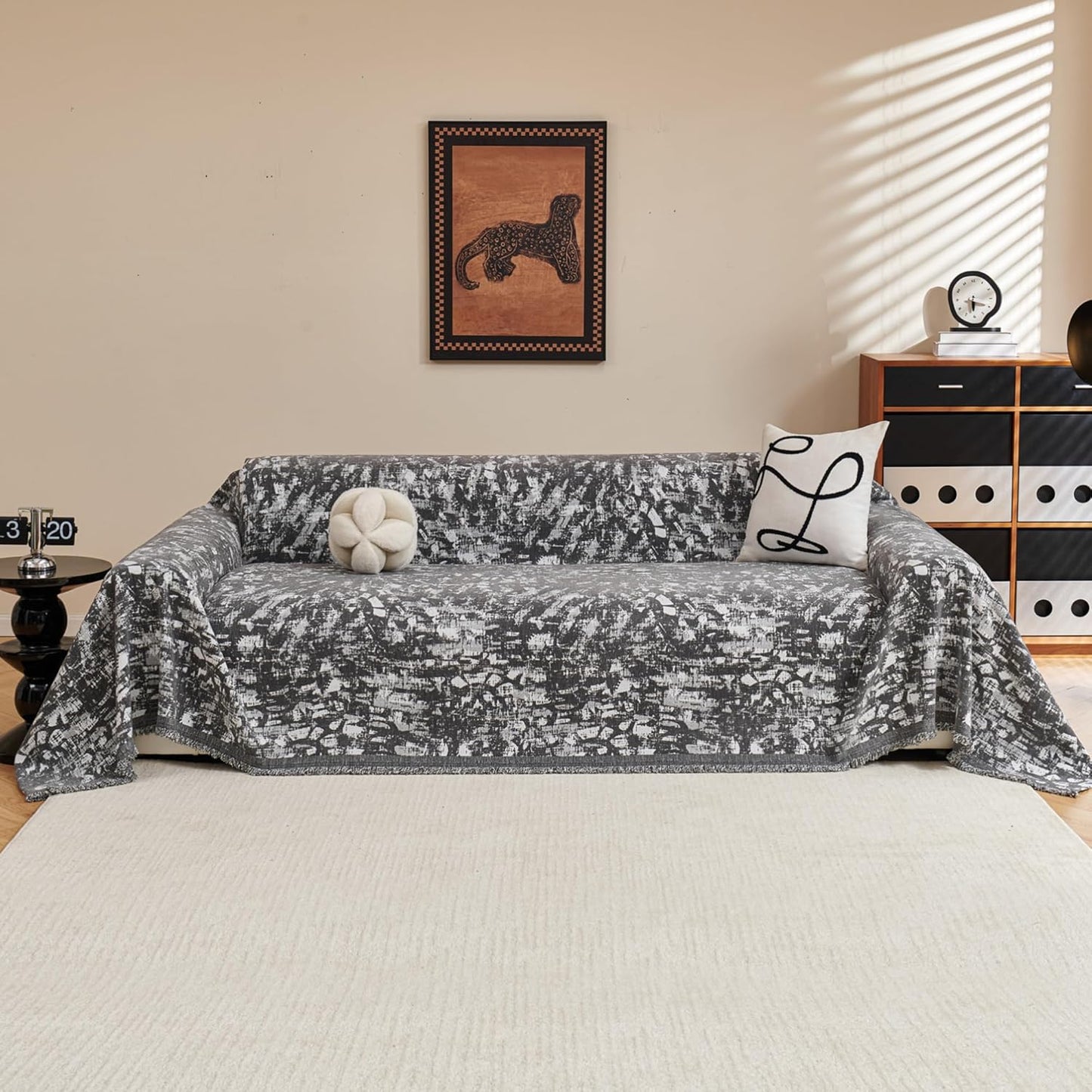 MYSKY HOME Couch Covers for 3 Cushion Sofa - Pet-Friendly & Durable