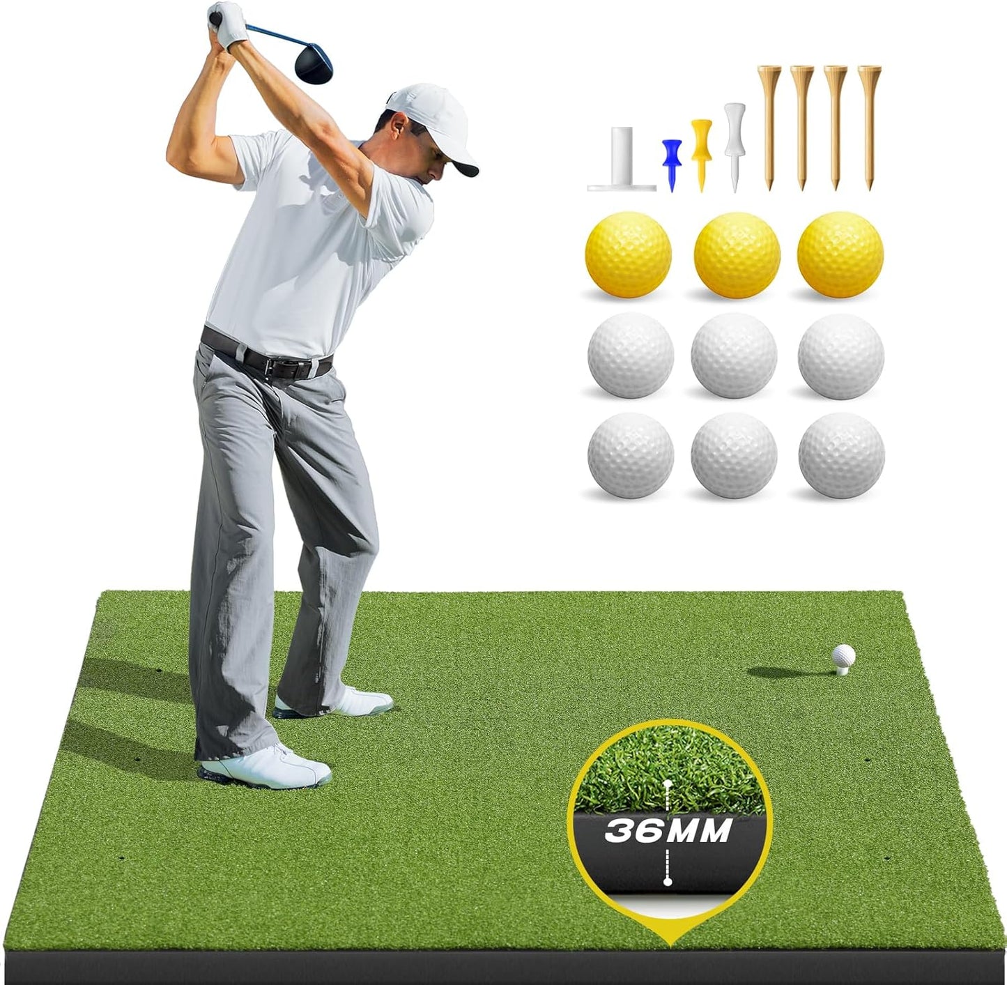 Premium Bltend Golf Mat Set - Practice Anywhere!