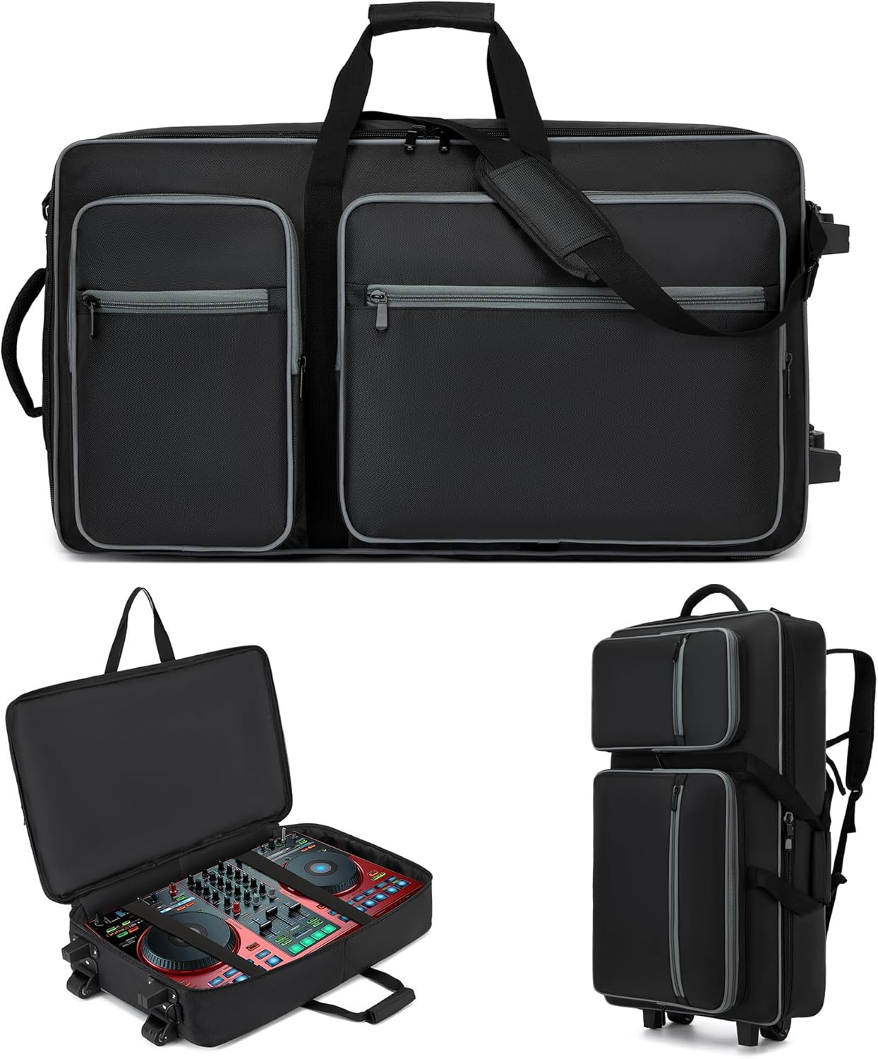 DJ Case with Wheels for DDJ FLX10 and Other Pioneer Controllers