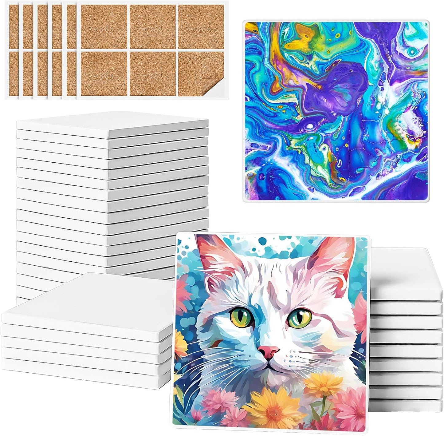 Ceramic Tiles for Crafts - Create Unique Coasters Easily