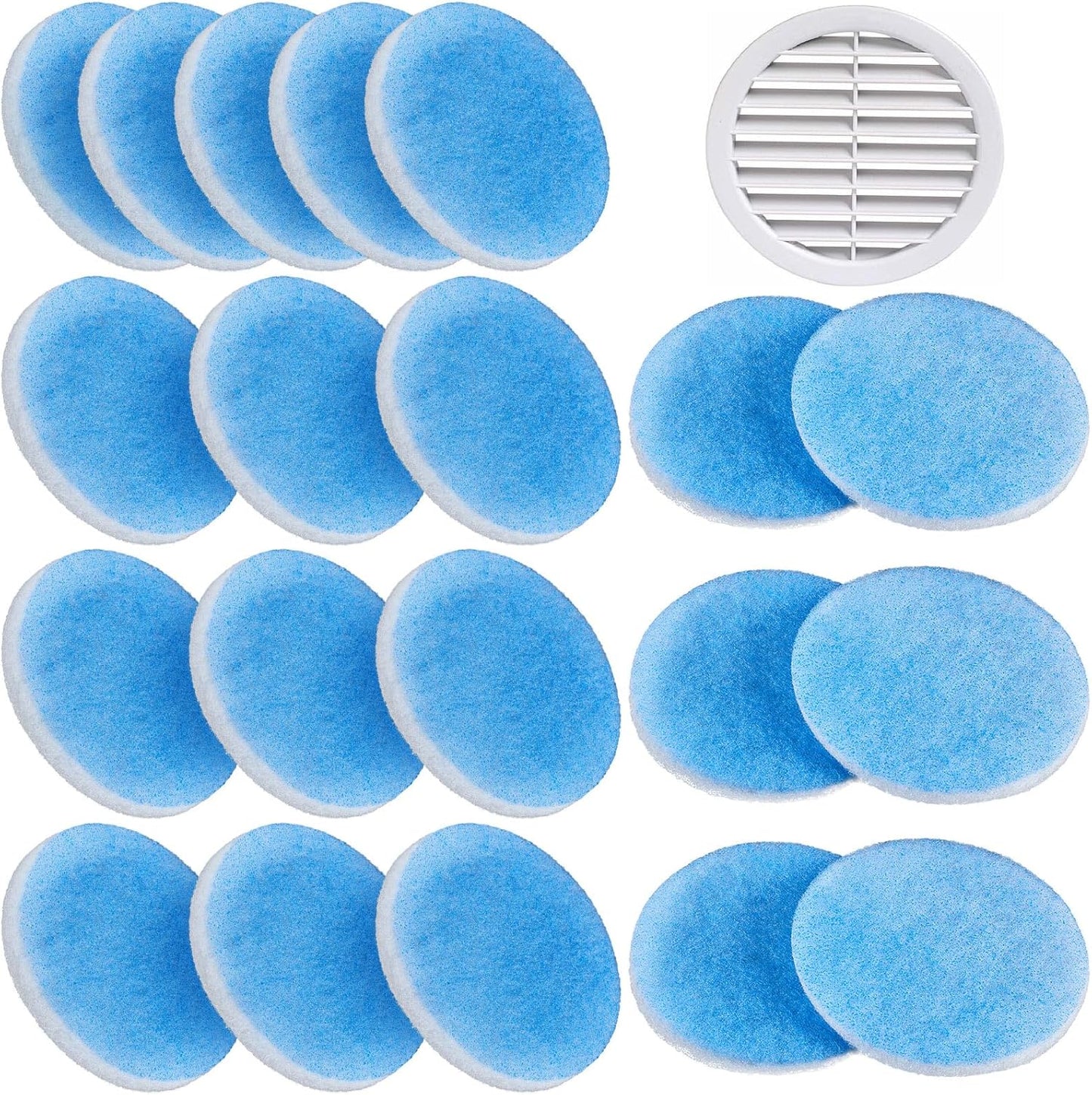 Layhit 20 Pcs RV 5.25 Air Conditioner Filter Foam - Vent Filters for Camper Car Parts