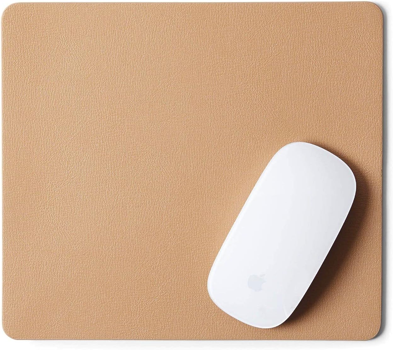 Leatherology Tan Italian Leather Mouse Pad