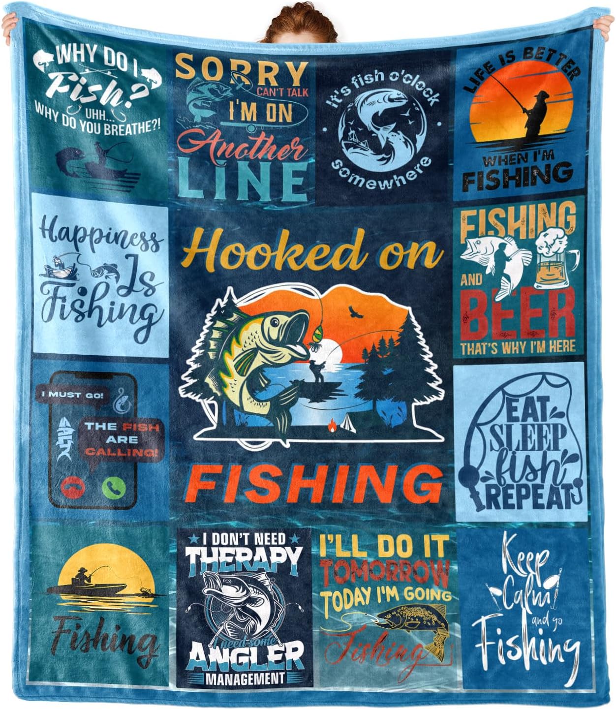 Cozy Fishing Blanket for Him