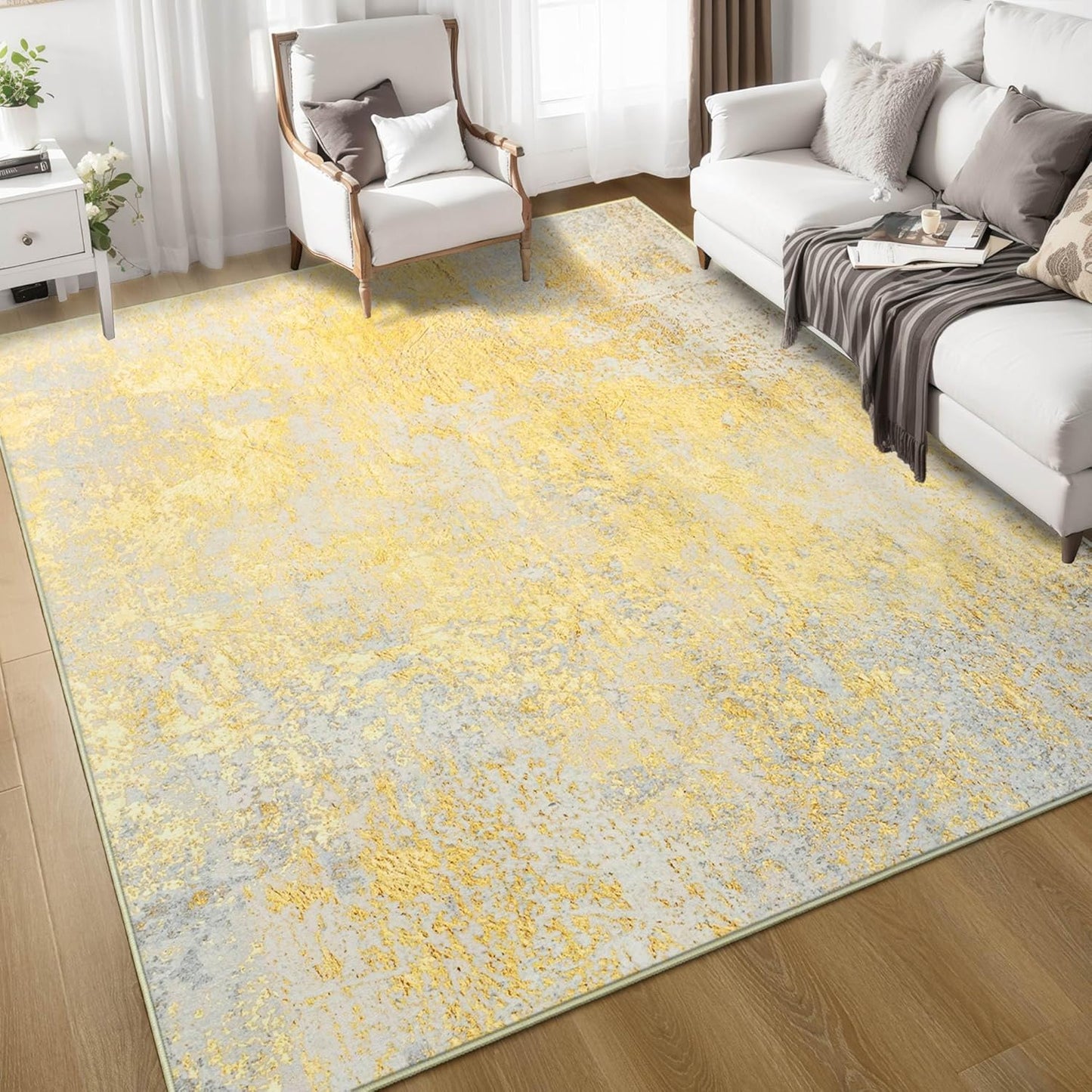 Ompaa 6x9 Area Rug - Washable Boho Carpet for Any Room