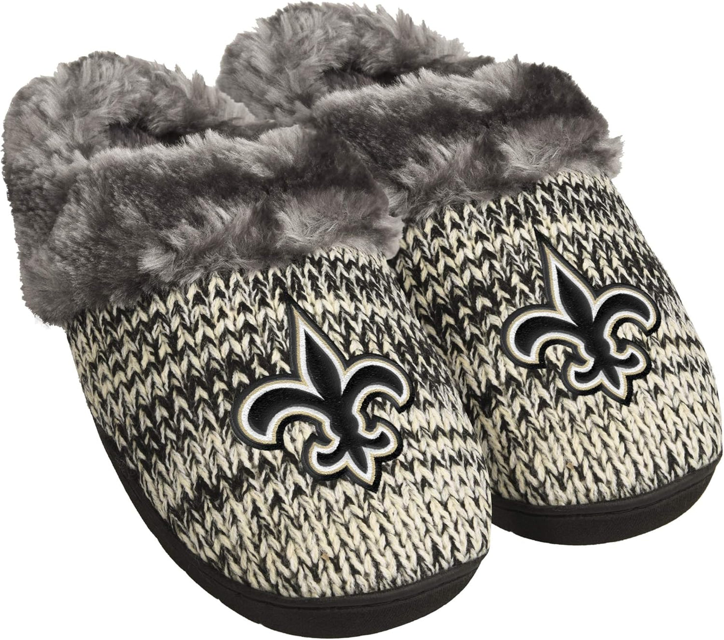 FOCO Womens NFL Team Logo Peak Slide Slippers for Comfort