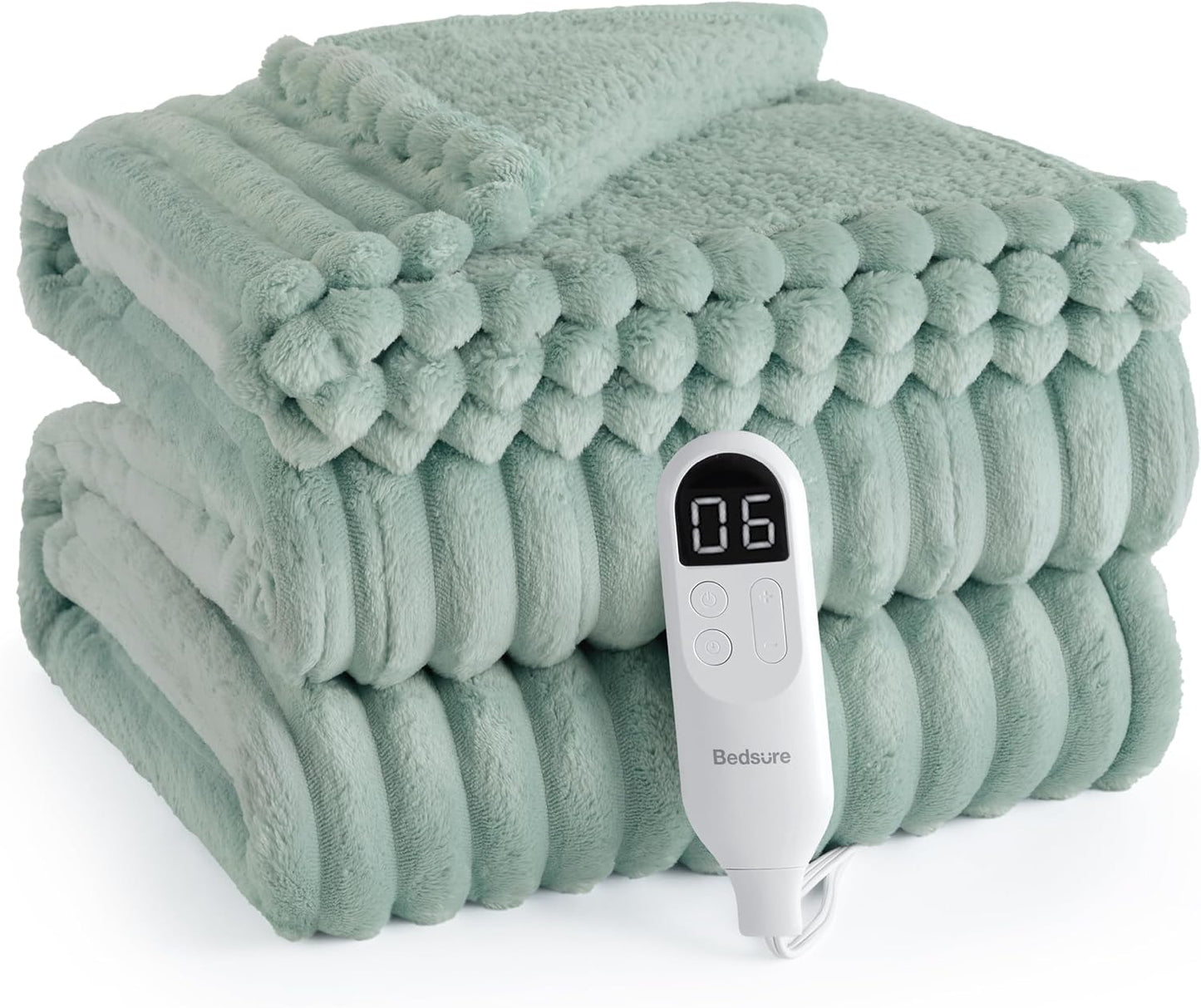 Bedsure Electric Blanket Twin - Cozy Flannel Heating Blanket