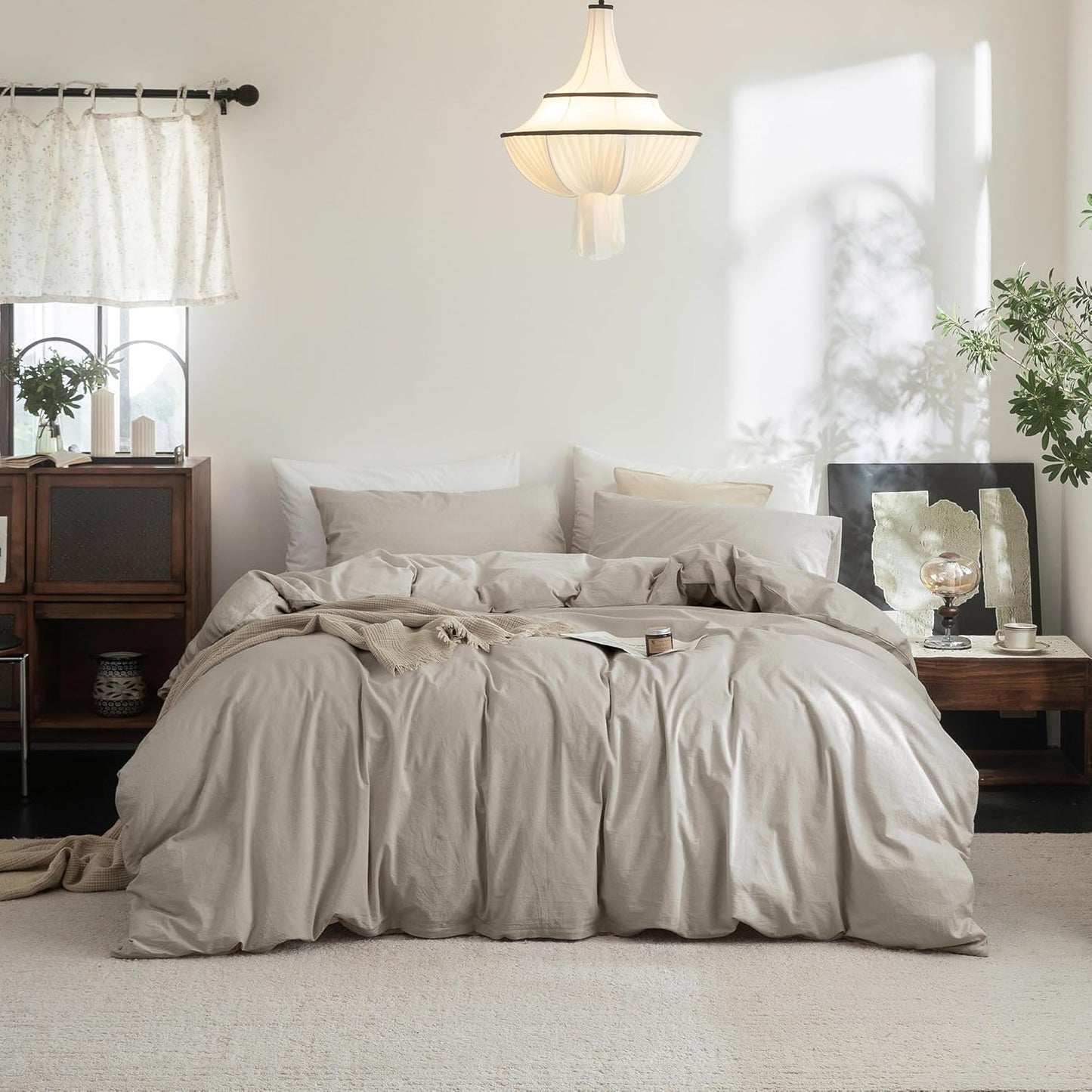 FOSSA Duvet Cover Set in Soft Cotton for Cozy Queen Bedding