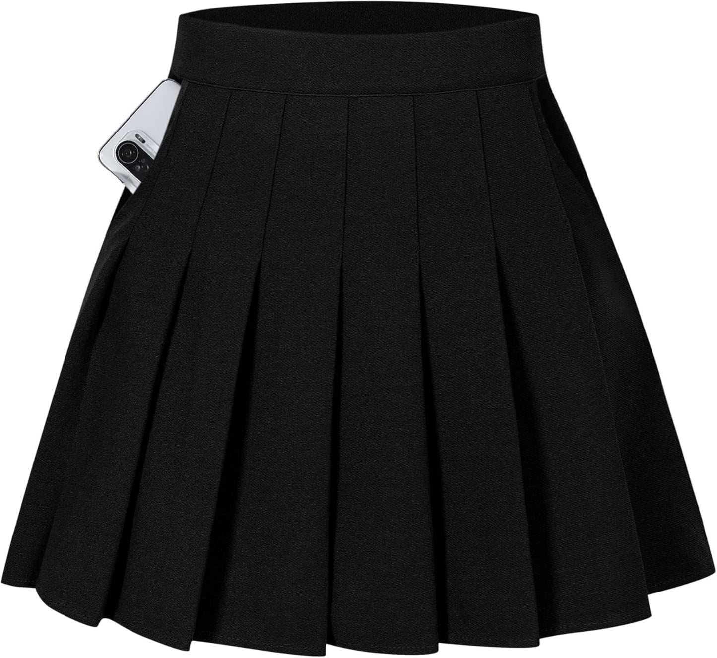 SANGTREE Women Girls Pleated Skirts with Shorts for Comfort