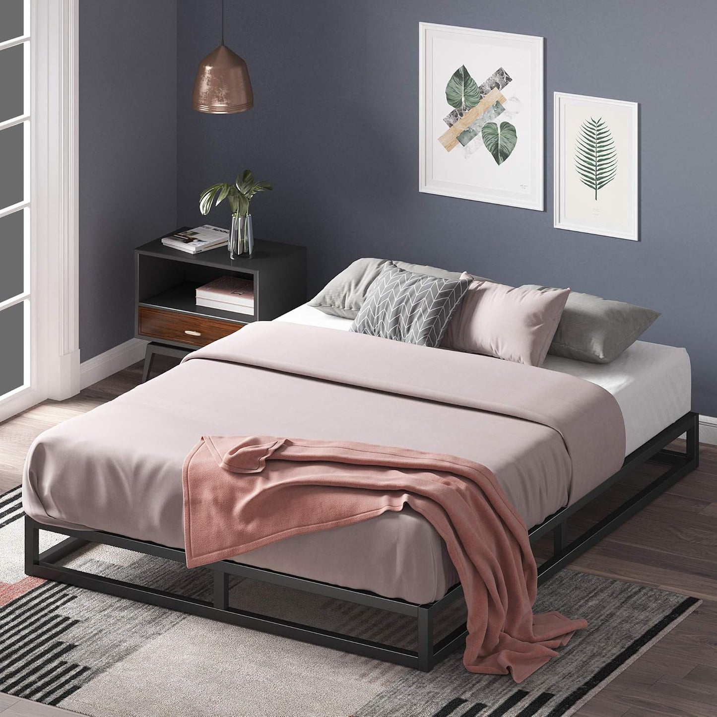 ZINUS Joseph 6 inch Metal Platform Bed Frame for Modern Bedrooms