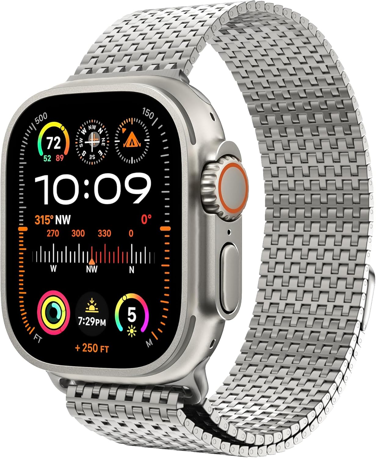 Stainless Steel Magnetic Apple Watch Band by LULULOOK
