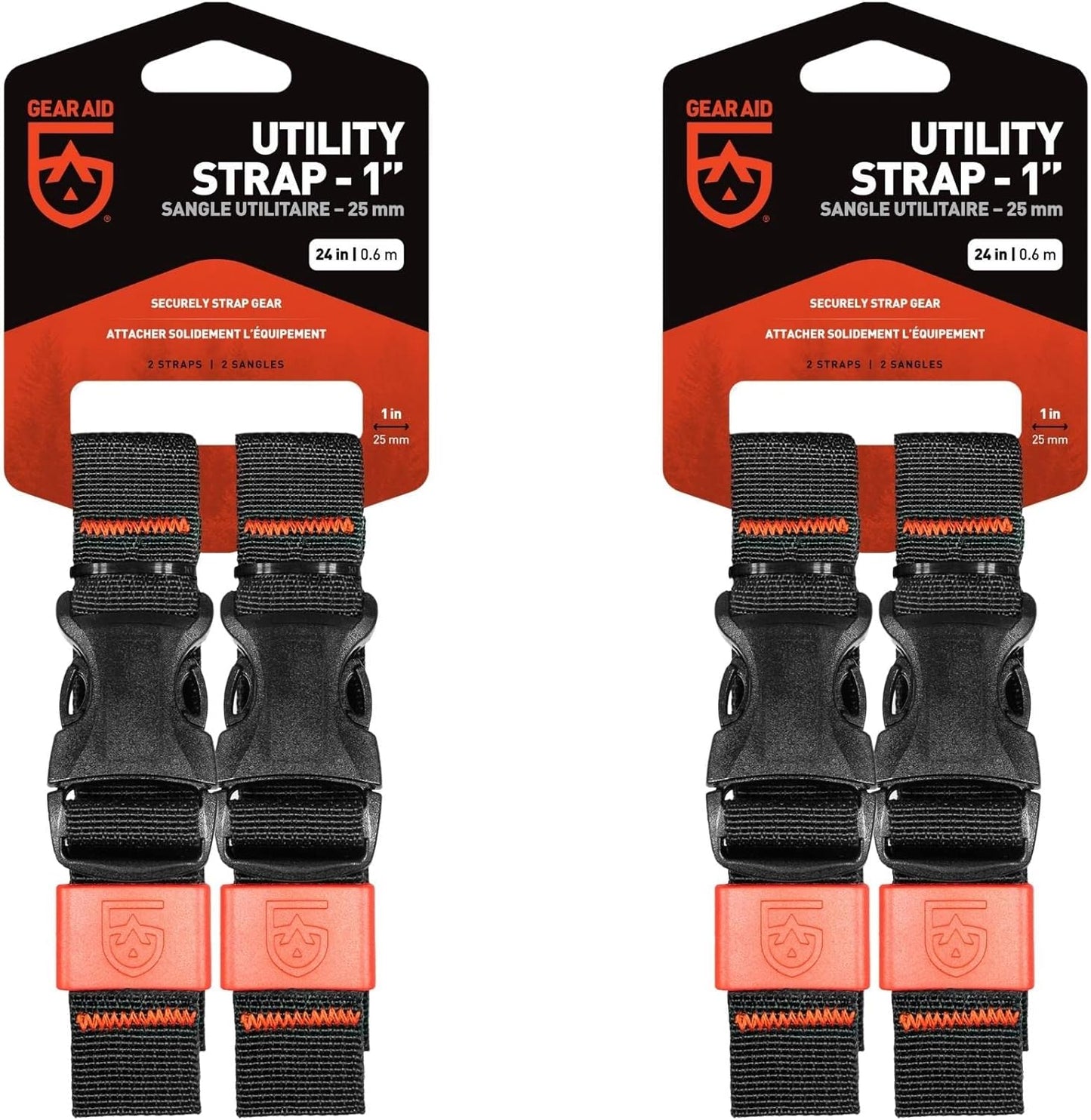 Secure & Compress Gear with GEAR AID Utility Straps - Multiple Sizes 1 x 24!