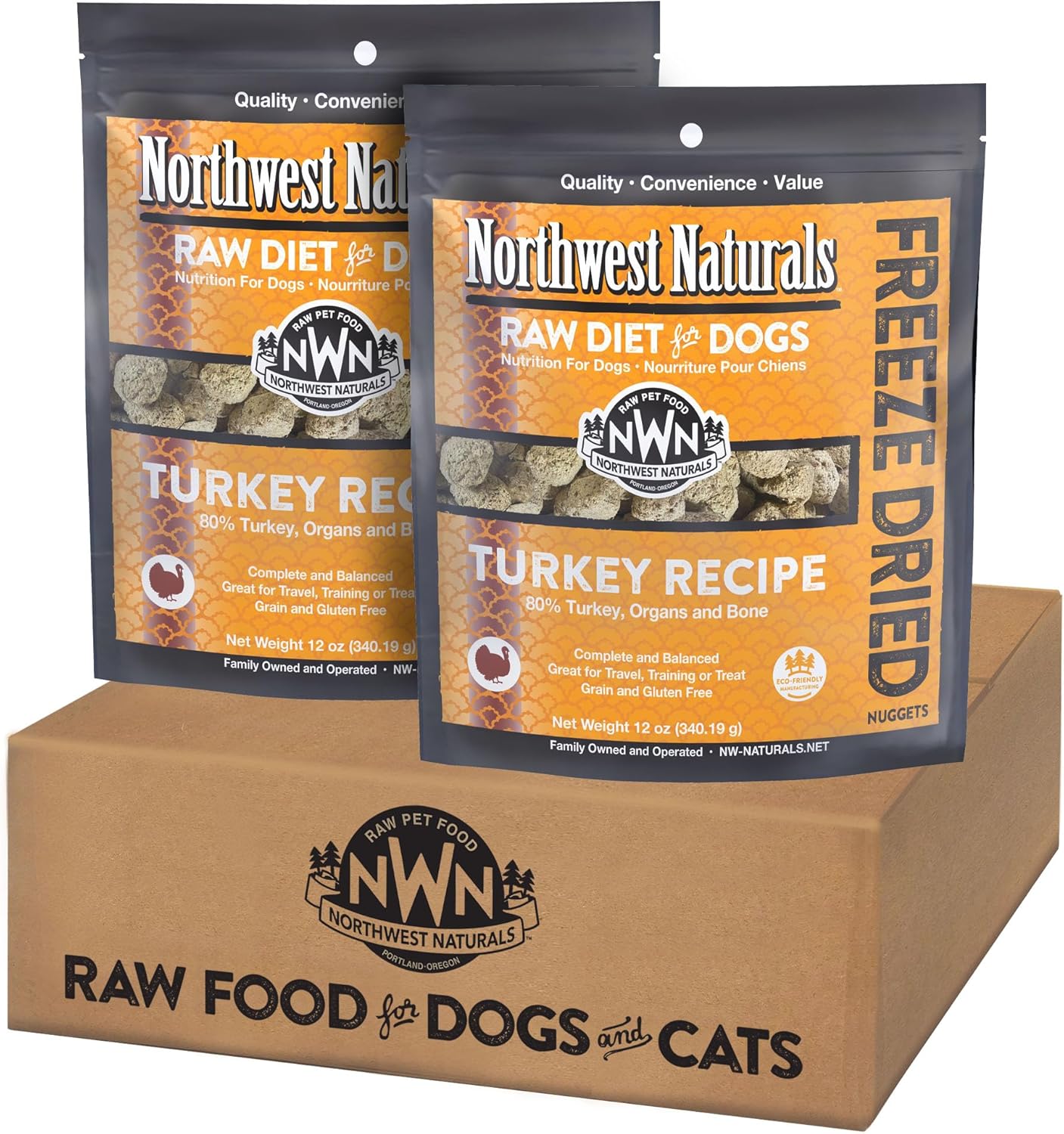 Northwest Naturals Freeze-Dried Turkey Dog Food for Healthy Pets