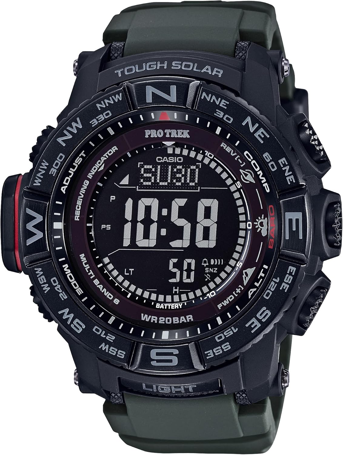 Casio PRW3500 | Pro Trek | Tough Solar | Atomic Time | 100M WR