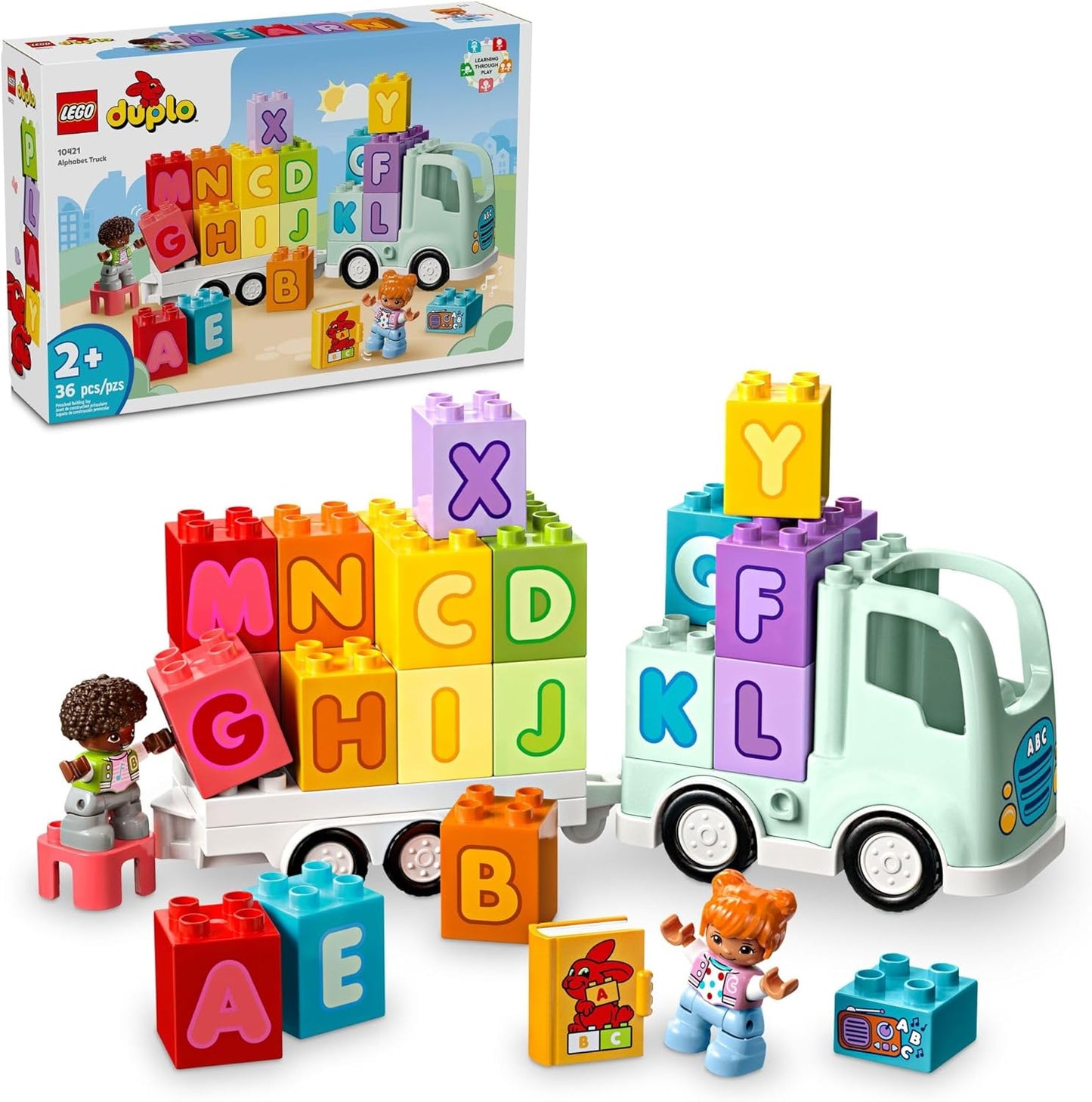 LEGO DUPLO Town Alphabet Truck Toy for Fun Learning Play