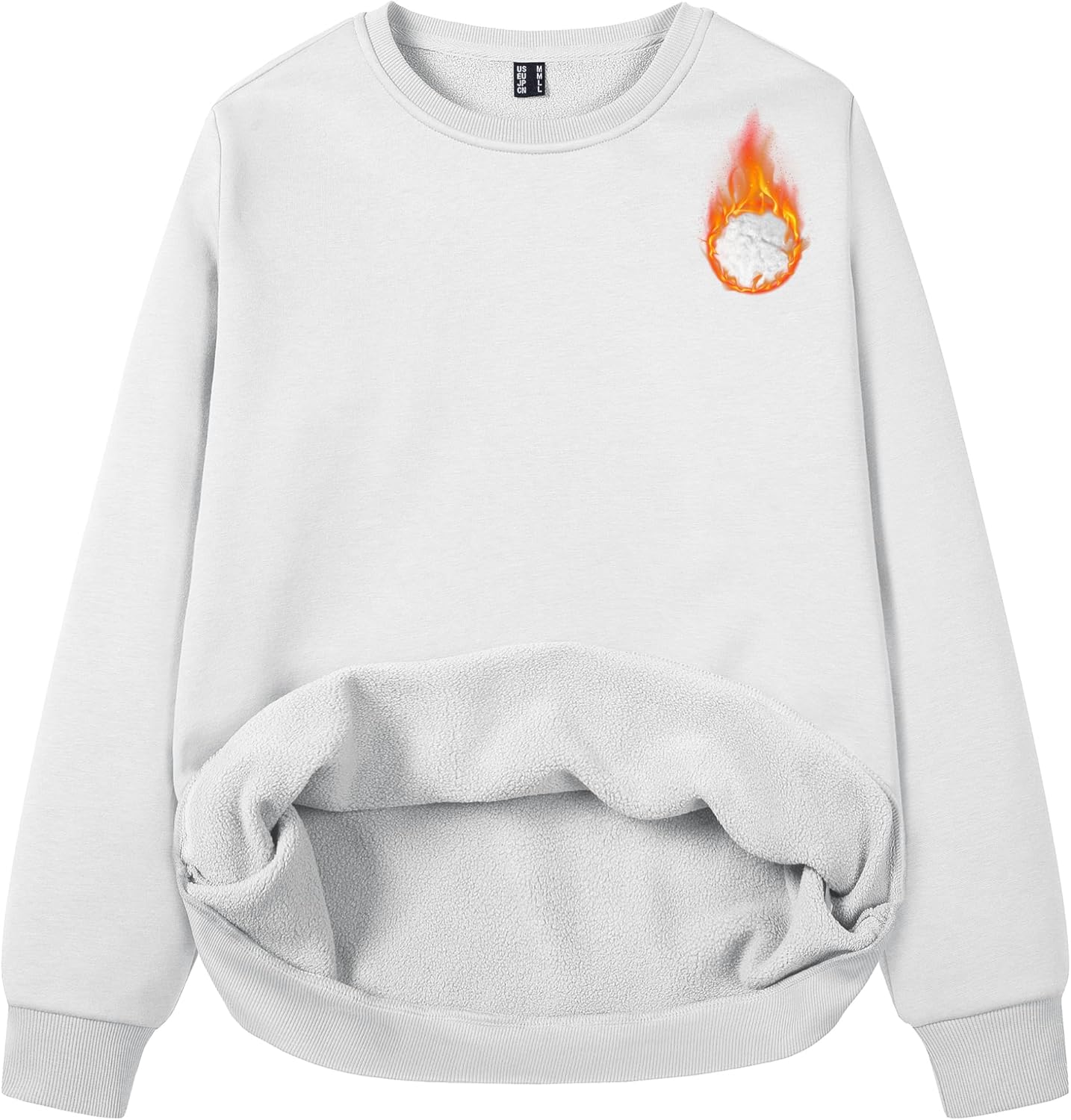 MAGCOMSEN Women's Fleece Lined Sweatshirt for Cozy Comfort